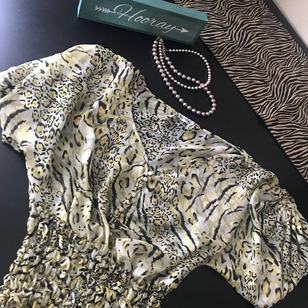 Tiger Print Blouse